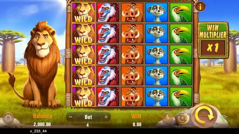Safari Mystery slot screenshot 1