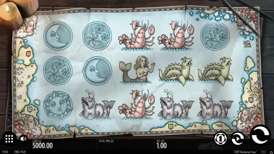 1429 Uncharted Seas slot screenshot 1