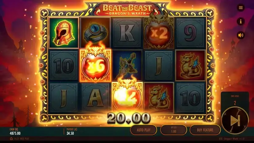 Beat the Beast Dragon’s Wrath slot screenshot 4