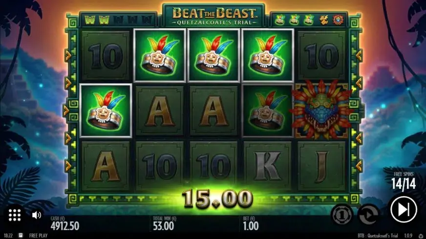 Beat the Beast: Quetzalcoatl´s Trial slot screenshot 5
