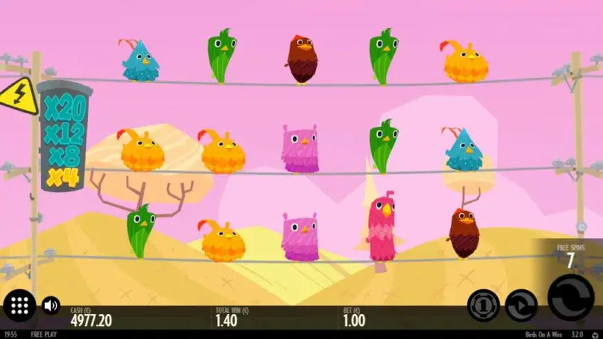 Birds On A Wire slot screenshot 2