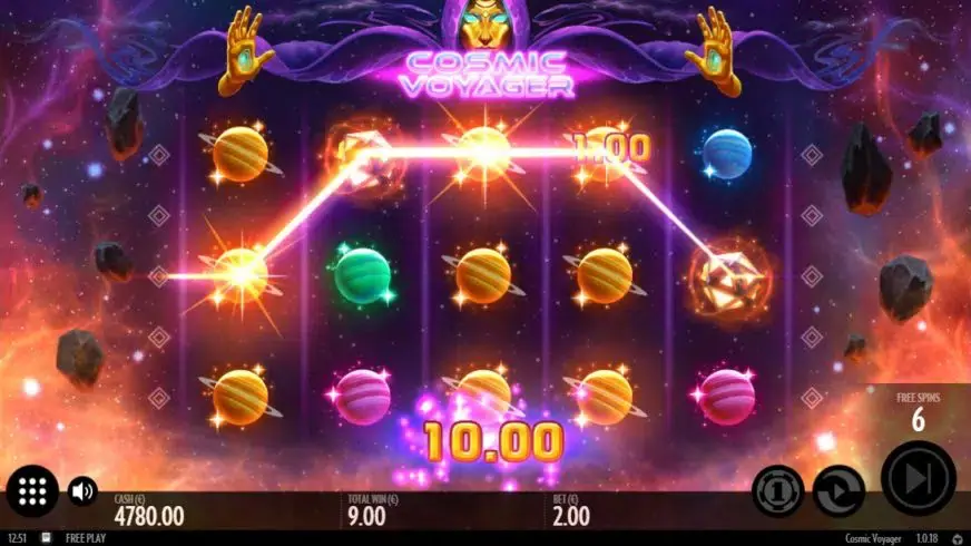 Cosmic Voyager slot screenshot 3