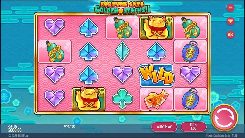 Fortune Cats Golden Stack slot screenshot 1