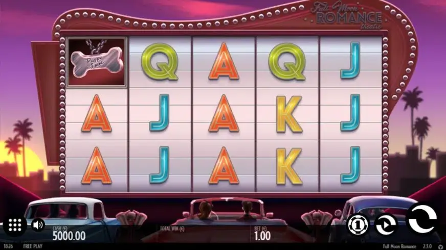 Full Moon Romance slot screenshot 1