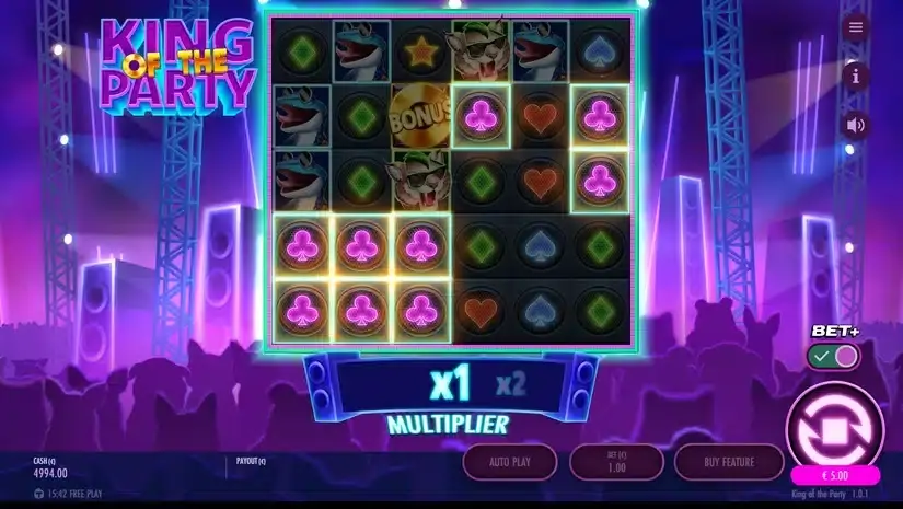 King of the Party slot screenshot 2