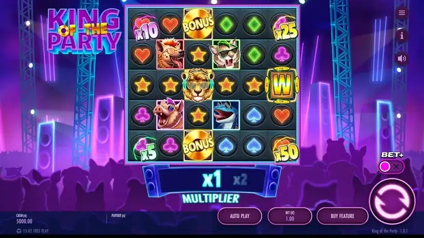 King of the Party slot screenshot 1
