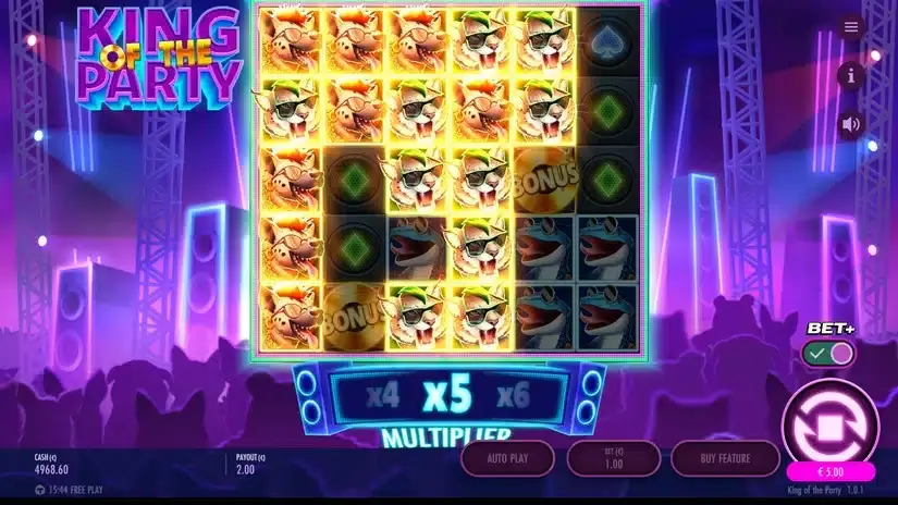 King of the Party slot screenshot 4