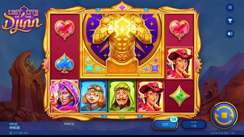 Lost City of the Djinn slot screenshot 5