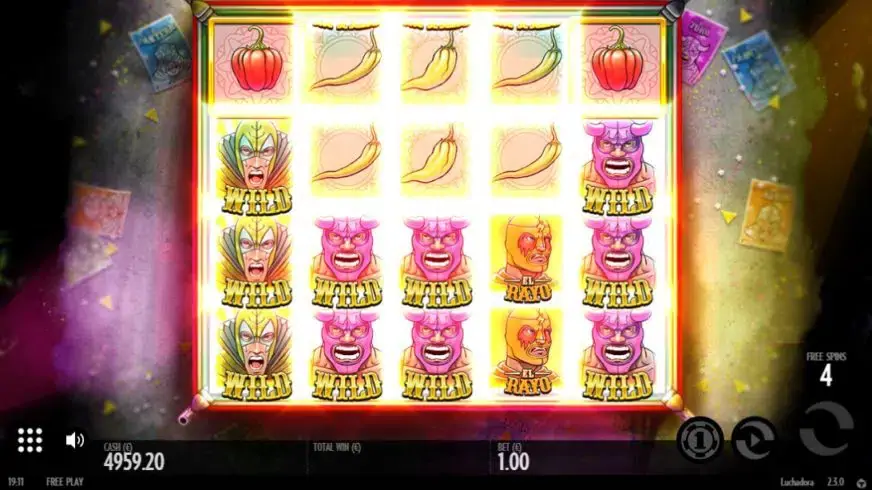 Luchadora slot screenshot 4
