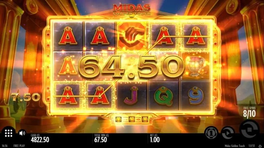 Midas Golden Touch slot screenshot 