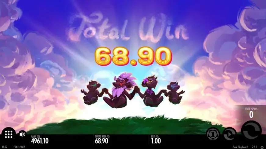 Pink Elephants slot screenshot 5