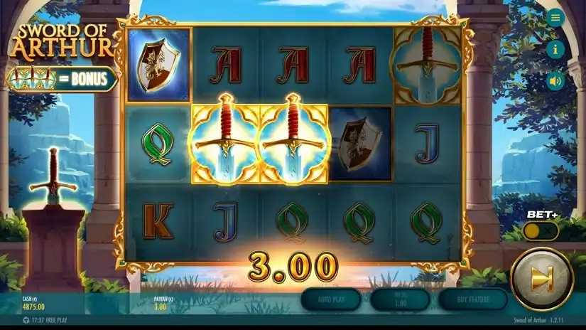 Sword of Arthur slot screenshot 2