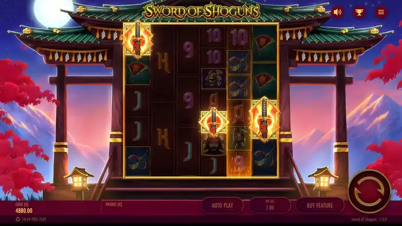 Sword Of Shoguns slot screenshot 2