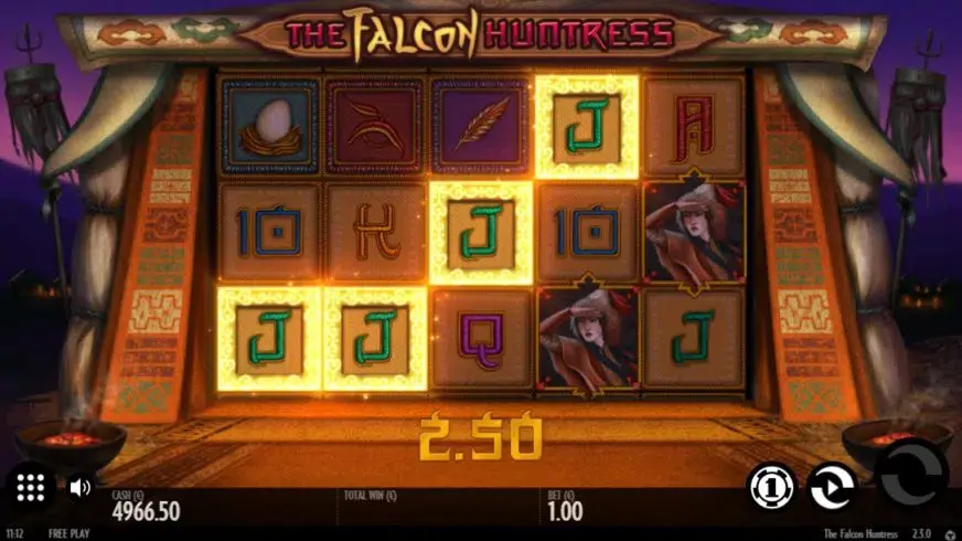 The Falcon Huntress slot screenshot 1