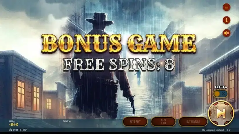 The Gunman of Goldwood slot screenshot 3