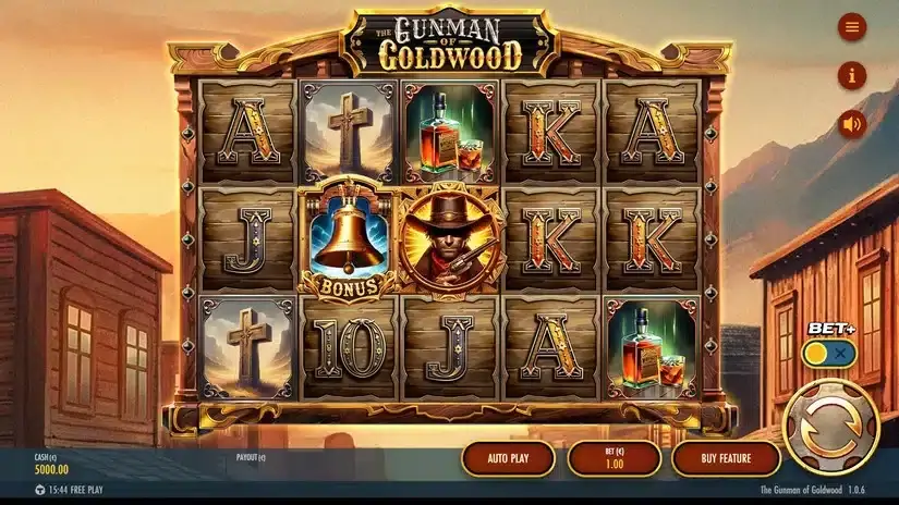 The Gunman of Goldwood slot screenshot 