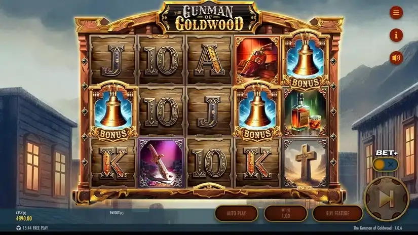 The Gunman of Goldwood slot screenshot 2