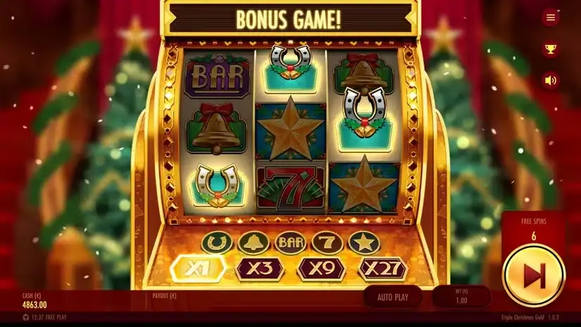 Triple Christmas Gold slot screenshot 4