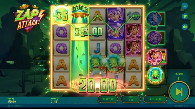 Zap Attack slot screenshot 6