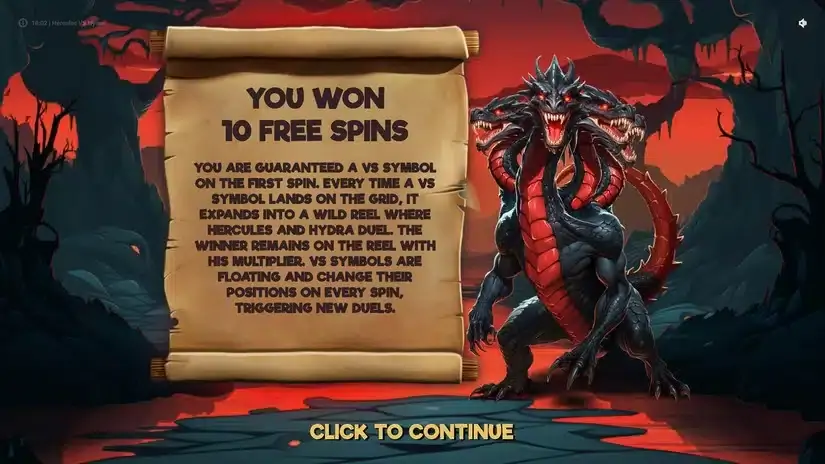 Hercules VS Hydra slot screenshot 3