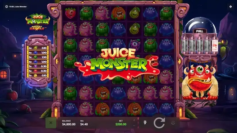 Juice Monster slot screenshot 3