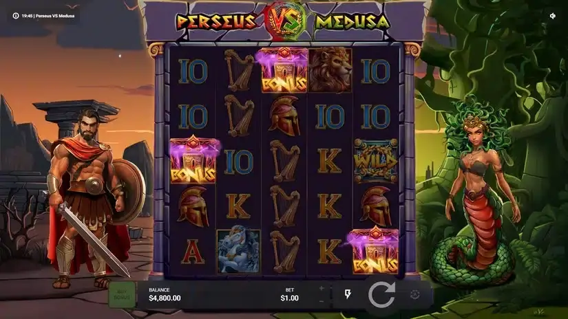 Perseus VS Medusa slot screenshot 2