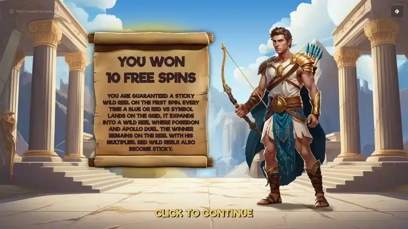 Poseidon VS Apollo slot screenshot 3