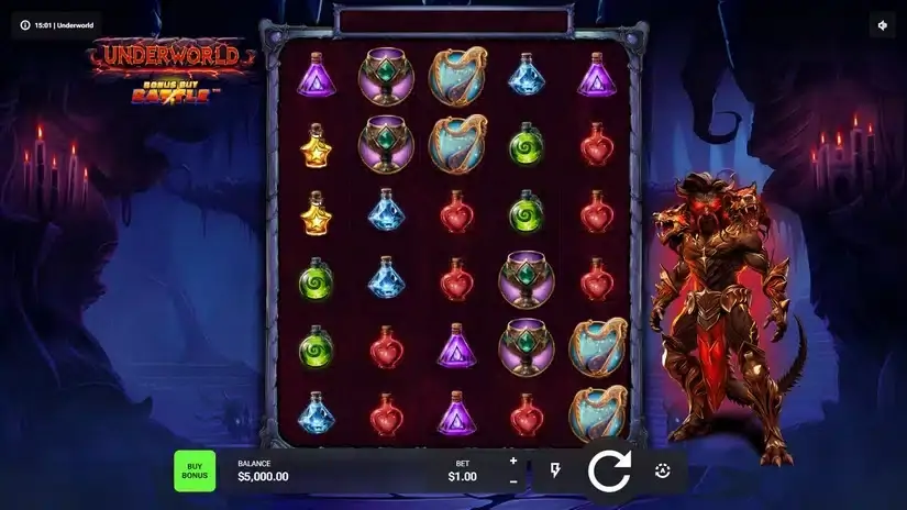 Underworld slot screenshot 2