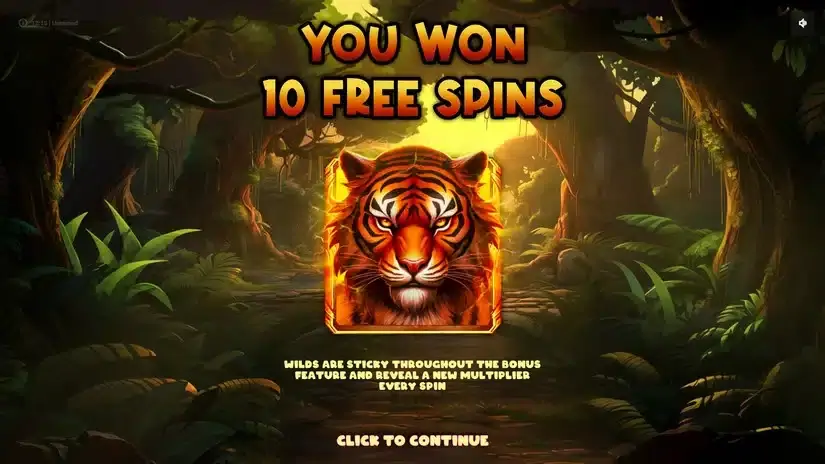 Untamed slot screenshot 3