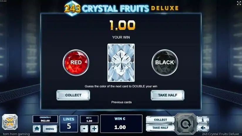 243 Crystal Fruits Deluxe slot screenshot 3