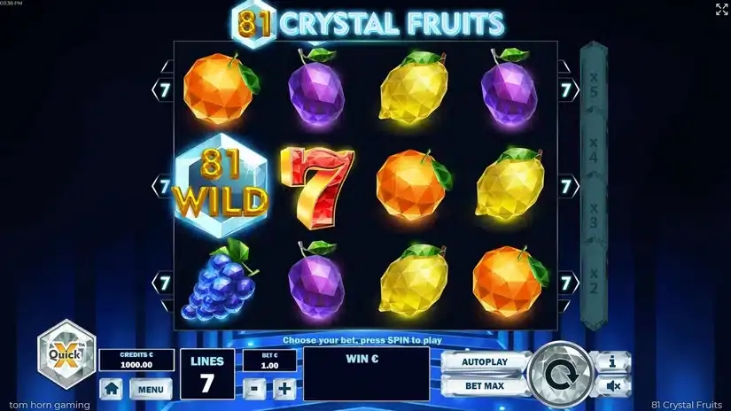 81 Crystal Fruits slot screenshot 1