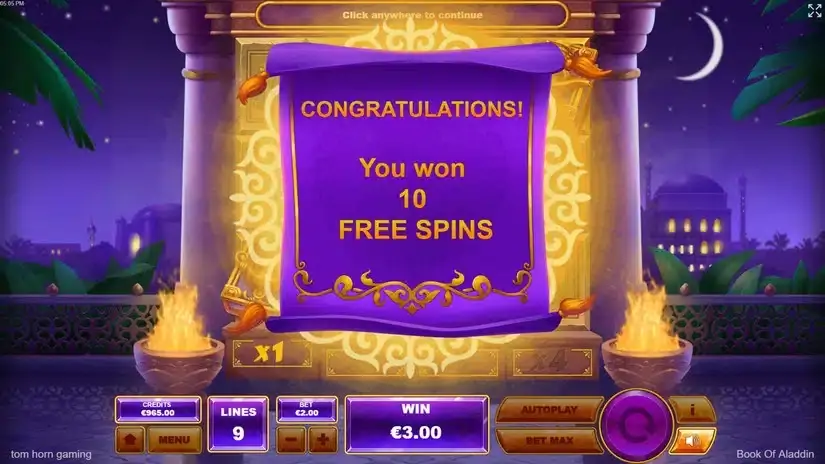 Book of Aladdin slot screenshot 5