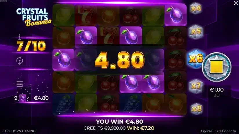 Crystal Fruits Bonanza slot screenshot 5