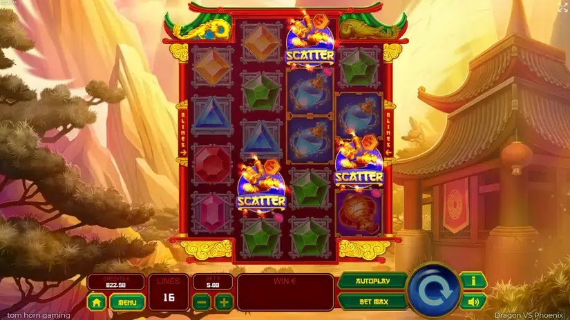 Dragon vs Phoenix slot screenshot 3