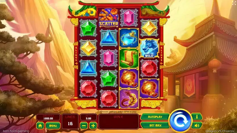 Dragon vs Phoenix slot screenshot 1