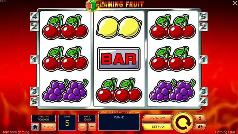 Flaming Fruit slot screenshot 1