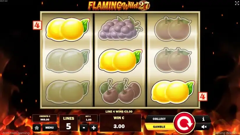 Flaming Wild 27 slot screenshot 5