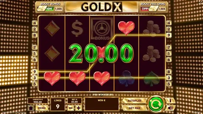 Gold X slot screenshot 2