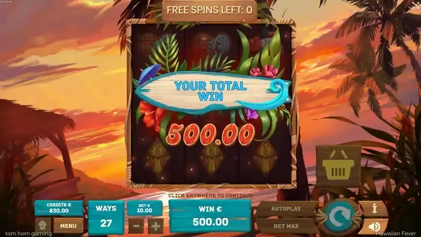 Hawaiian Fever slot screenshot 5