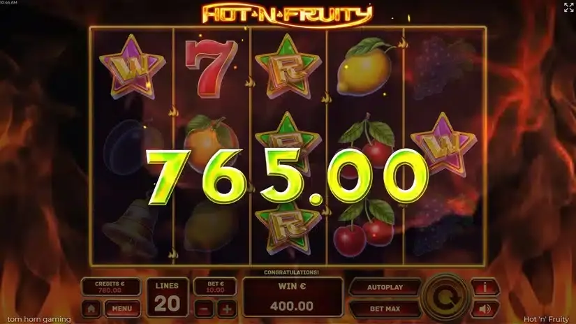 Hot’n’Fruity slot screenshot 3