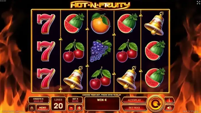 Hot’n’Fruity slot screenshot 1