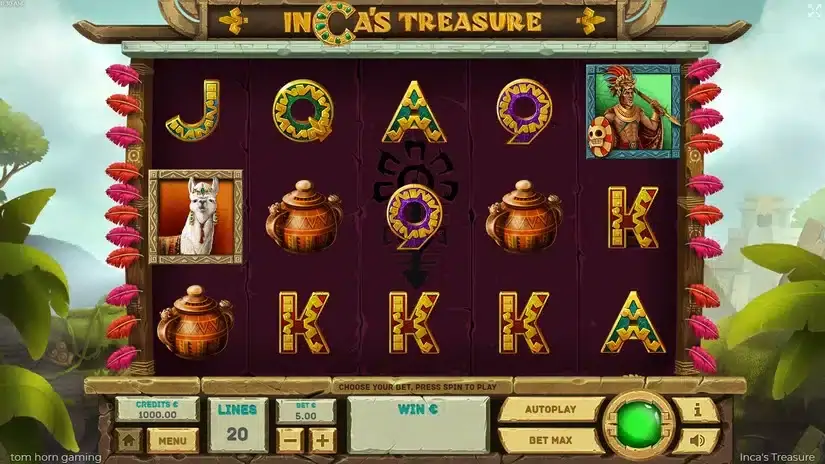 Incas Treasure slot screenshot 1