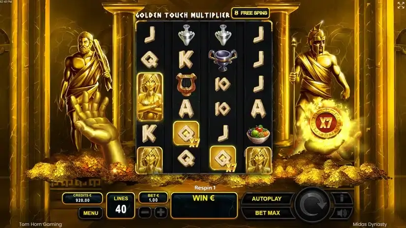 Midas Dynasty slot screenshot 4