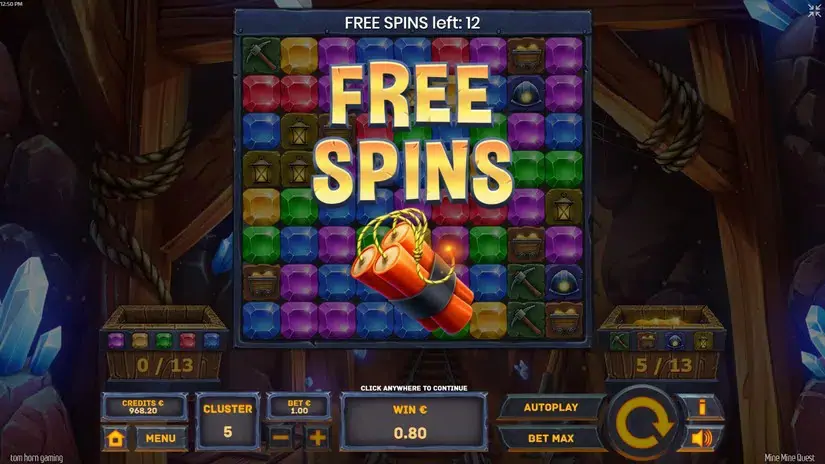 Mine Mine Quest slot screenshot 4