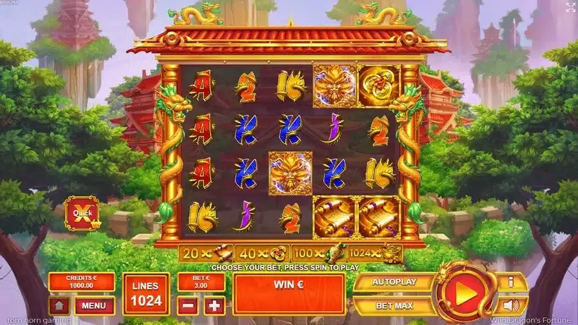 Wild Dragon`s Fortune slot screenshot 1