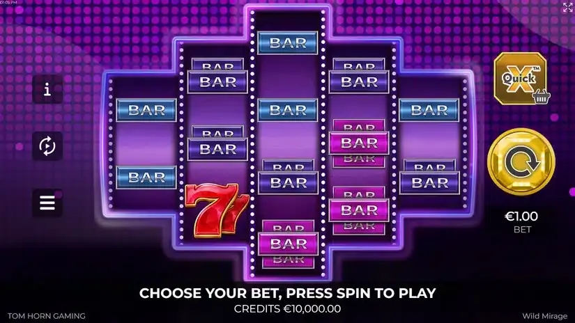 Wild Mirage slot screenshot 1