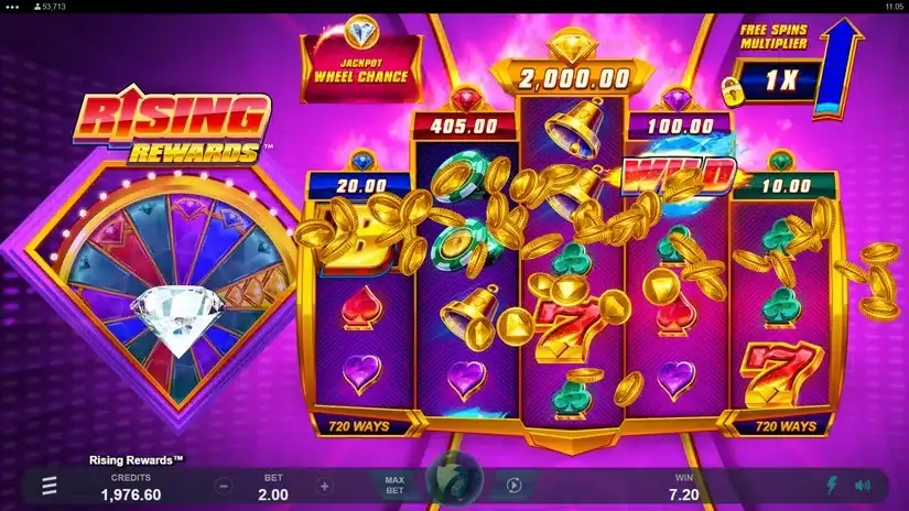 Rising Rewards slot screenshot 2