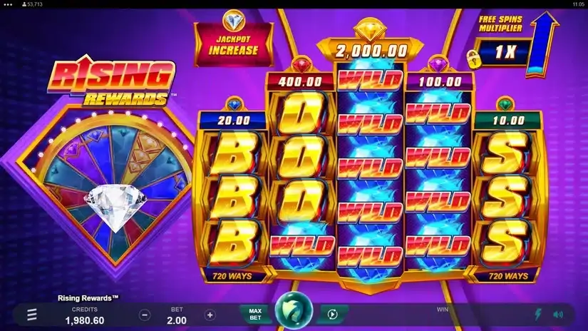 Rising Rewards slot screenshot 1