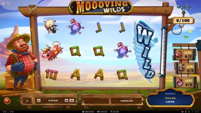 Moooving Wilds slot screenshot 2