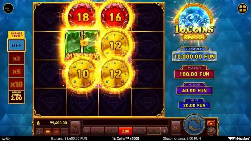 16 Coins™ x5000 slot screenshot 3